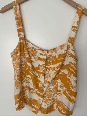 Reformation Greek God Print Top. Size Small.